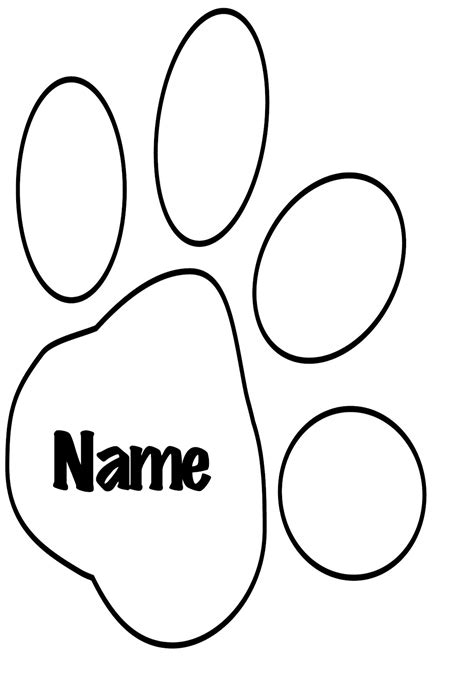 Dog Paw Template - ClipArt Best