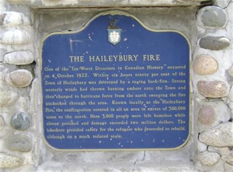 The Haileybury Fire - Haileybury, Ontario, Canada - Signs of History on Waymarking.com