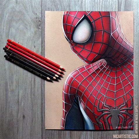 Spider-Man Colored Pencil Drawing by xnicoley on DeviantArt