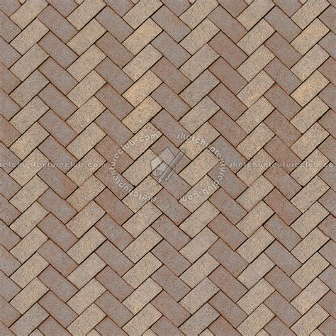 Cotto paving herringbone outdoor texture seamless 16103