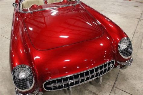 1954 Chevrolet Corvette 585 Miles Candy Apple Red Metallic Convertible ...