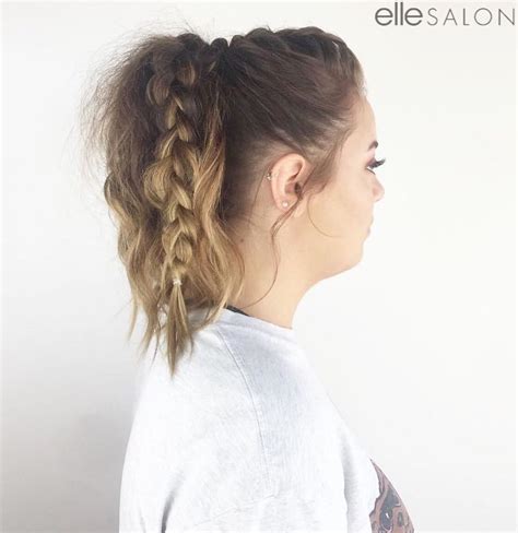 Who said a ponytail couldn't be edgy! 🤘🏼 style by @jordynf_ellesalon ⠀ | Hair styles, Beauty ...