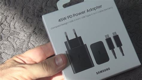 Samsung 45W PD Power Adapter USB-C Fast Charging Wall Charger Unboxing ...