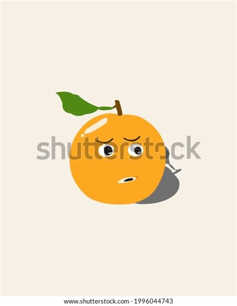 Orange Confusion Emoticon Illustration Vector Stock Vector (Royalty Free) 1996044743 | Shutterstock