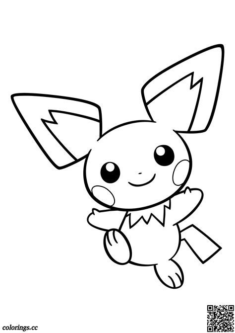 Pokemon Pichu Coloring Pages At Free Printable | Images and Photos finder