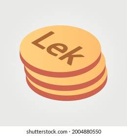 Albanian Lek Albania Currency Symbol Coin Stock Vector (Royalty Free ...