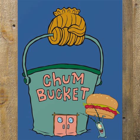 Chum Bucket Metal Sign - 12" x 18" – SpongeBob SquarePants Shop