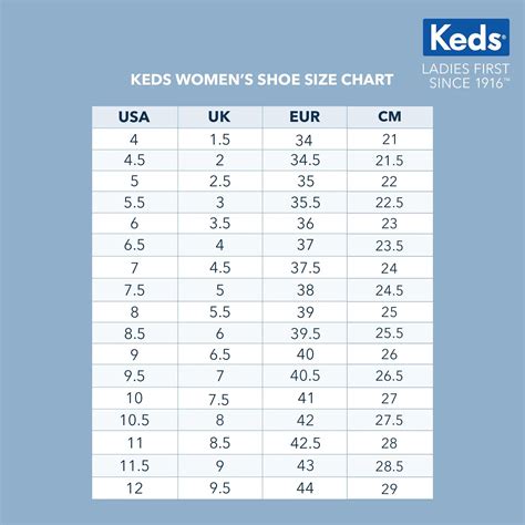 Keds Size Chart Hot Sale | bellvalefarms.com