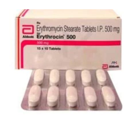 Tablets Erythrocin 500 Mg at Best Price in Mumbai | Dhritee Impex