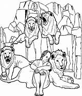 Daniel In The Lions Den coloring Page • KidExplorers  sketch template