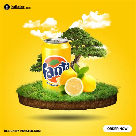 Creative Banner for Soft Drinks Social Media Ads Design PSD Template - Indiater