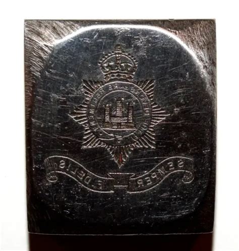 BRITISH MILITARY CAP BADGES, Devonshire Regiment Printing Die $27.04 - PicClick CA