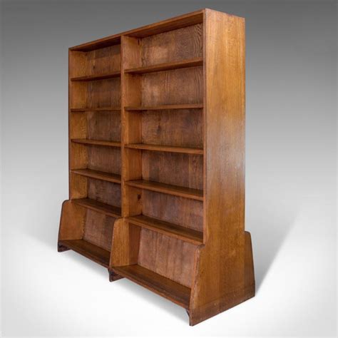 Antique Library Bookshelf, Pitch Pine, Double-Sided Bookcase, Room Divider at 1stDibs