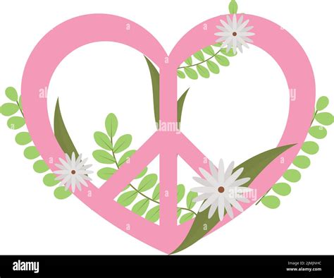 heart peace symbol Stock Vector Image & Art - Alamy