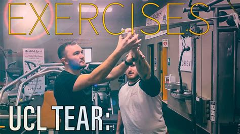 UCL Tear: Rehab Exercises - YouTube