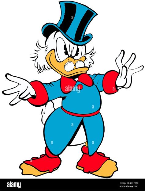 uncle scrooge mcduck richest duck in the world illustration cartoon ...