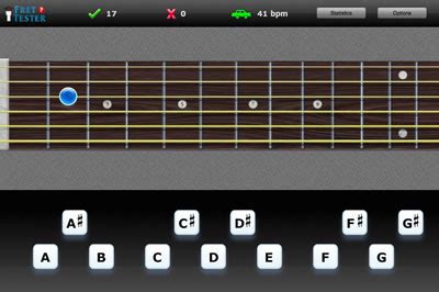 Fret Tester : Online Fretboard Trainer for Guitar, Bass, and Mandolin