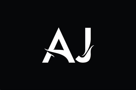 AJ Monogram logo design By Vectorseller | TheHungryJPEG.com in 2021 ...