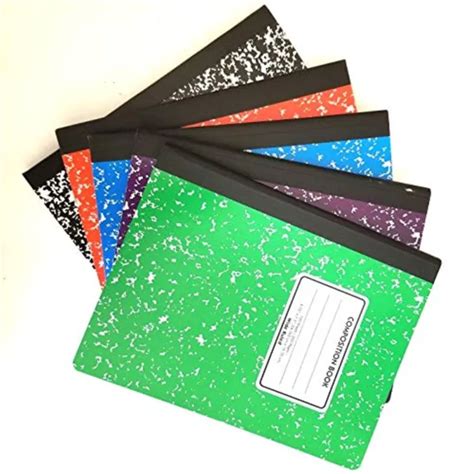 COMPOSITION BOOK/NOTEBOOK, WIDE Ruled Paper 9-3/4" x 7-1/2" Blue ...