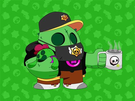 🌵Spike in Brawl Stars merch🌵 : Brawlstars | Star art, Star wallpaper ...