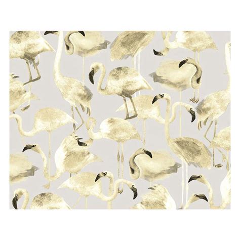 Flamingo Yellow Wallpaper For Sale at 1stDibs