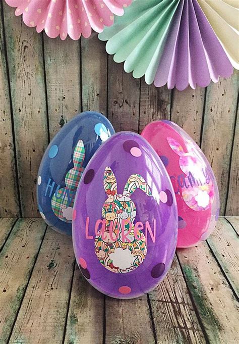 These personalized jumbo Easter eggs make an awesome gift when filled ...