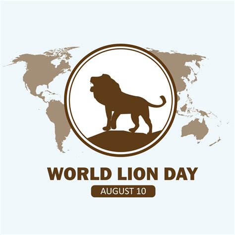 Vector graphic of world lion day good for world lion day celebration ...