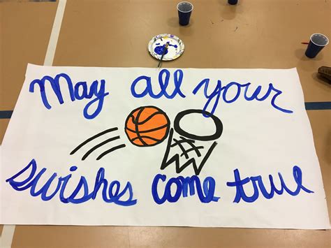 May All Your Swishes Come True Basketball Sign