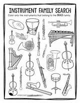 Instrument Family Coloring Pages sketch template