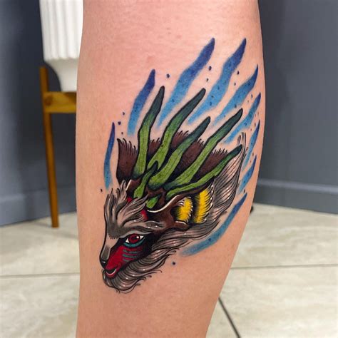 Princess Mononoke Forest Spirit - Jamie Choi - Studio 13 Tattoo - Fort Wayne, IN : r/tattoos