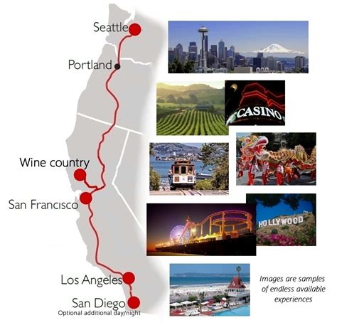 Route - Seattle to Los Angeles | America's Trains Inc.