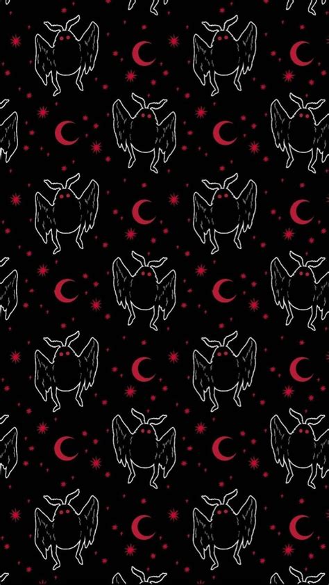 Mothman wallpaper | Goth wallpaper, Witchy wallpaper, Halloween ...