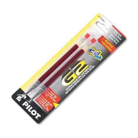 Pilot Refill for Pilot Gel Pens, Extra-Fine Point, Red Ink, 2/Pack | OfficeSupply.com