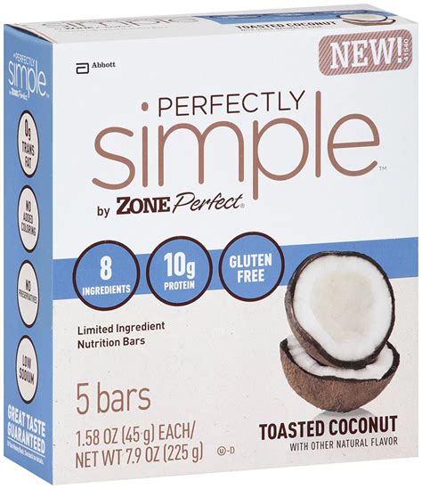 ZonePerfect Perfectly Simple Toasted Coconut Bars - Shop Granola ...