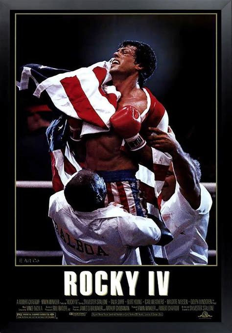 Rocky IV, Movie Poster, Framed and Ready to Hang. Rocky 4 - Etsy | Peliculas en estreno ...