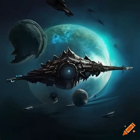 Spaceship inspired by basilisk mythology