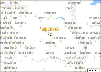 Biberach (Germany) map - nona.net