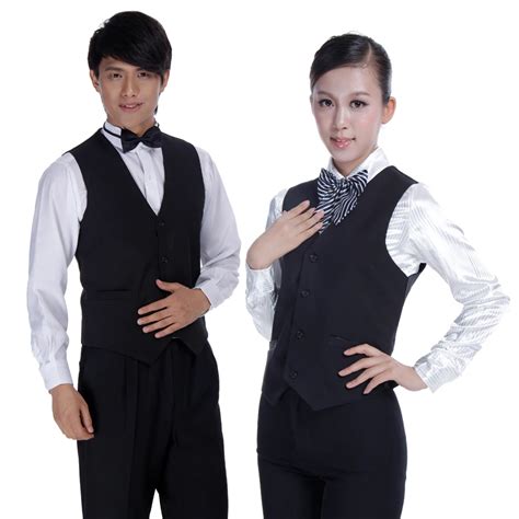 Waiter Clothes Hotel Vest Uniform-in Skirt Suits from Women's Clothing ...