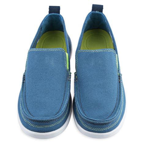 Fashion Mens Canvas Slip On Loafers Moccasin Casual Flats Driving ...