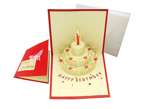 Buy Happy Birthday Cake Pop Up Greeting Card Online at desertcartIsrael