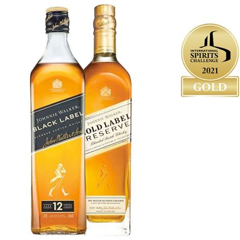 Johnnie Walker Black Label and Johnnie Walker Gold Label Reserve 2x1L