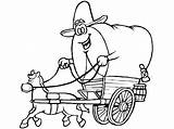Coloring Pages West Old Stagecoach Colouring Printable Kids Adults  sketch template