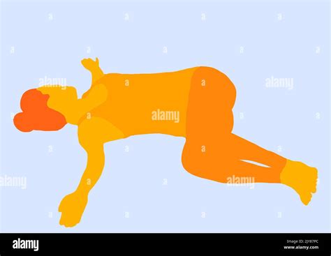 yoga pose second chakra illustration Stock Photo - Alamy