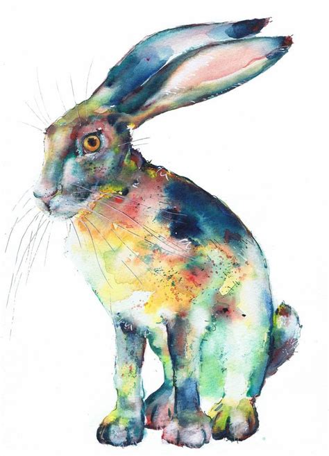 HARE, RABBIT PRINTS FROM ORIGINALS BY MOON HARES ART PAINTINGS & PRINTS ...