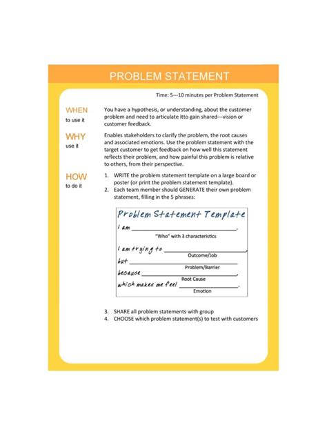 50 Printable Problem Statement Templates (MS Word) ᐅ TemplateLab