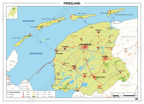 Kaart Friesland 451 | Kaarten en Atlassen.nl