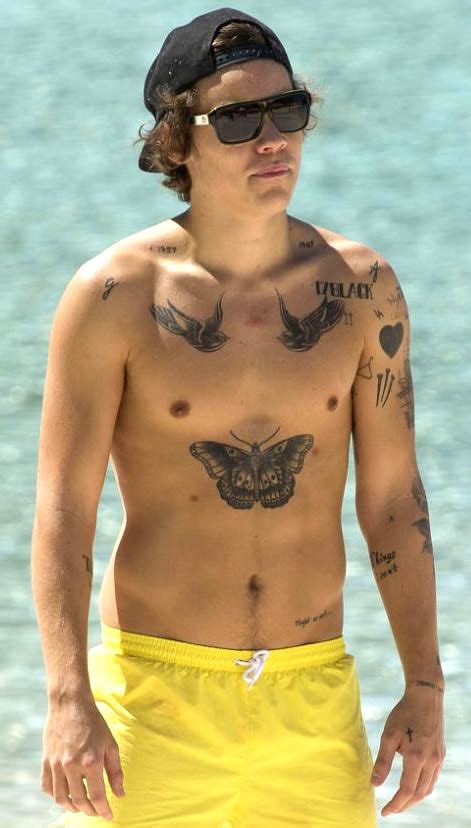 Harry Styles' Mysterious Collarbone Tattoos – What Do 1957 and 1967 ...