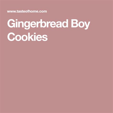 Gingerbread Boy Cookies | Recipe | Gingerbread, Cookies, Chewy