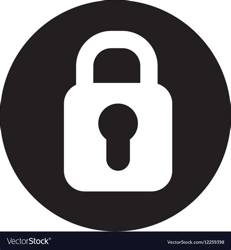 Padlock secure isolated icon Royalty Free Vector Image