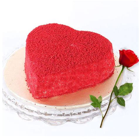 Heart Shape Red Velvet Cake - GiftsCake